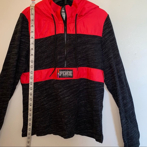 VS Victoria’s Secret PINK Fleece Anorak 1/2 Zip Pullover Hoodie (Size: SP) - Picture 5 of 10